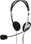 Speedlink (B-WARE)   Maia Kopfhörer mit Mikrofon und Kabelfernbedienung (3,5mm Klinke, schwarz/silber