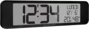 Marathon Digitale Wand-Atomuhr mit Temperatur Luftfeuchtigkeit Datum