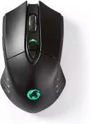 NEDIS Gaming Maus Dual RGB Wireless & Kabelgebunden Mouse Einstellbar bis 10 000 DPI Anzahl Knöpfe: 7 1.50 m