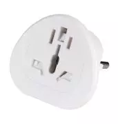 Vivanco Reisestecker Reiseadapter Welt auf Europa Weiß 