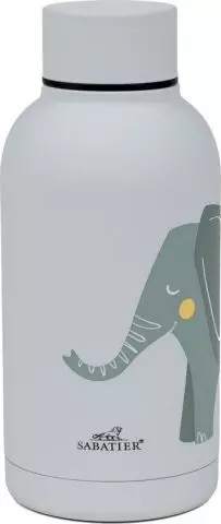 Sabatier® Isolierflasche Trinkflasche Isolier Flasche 350ml Elefant