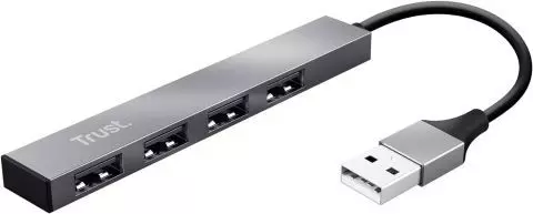 Trust Halyx Mini 4 Port USB Hub 2.0, USB-A Adapter