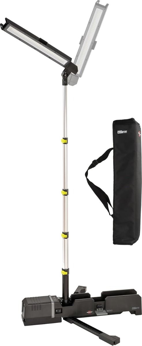 Brennenstuhl Multi Battery LED Akku Teleskop-Arbeitsstrahler 6050 MA 7700lm