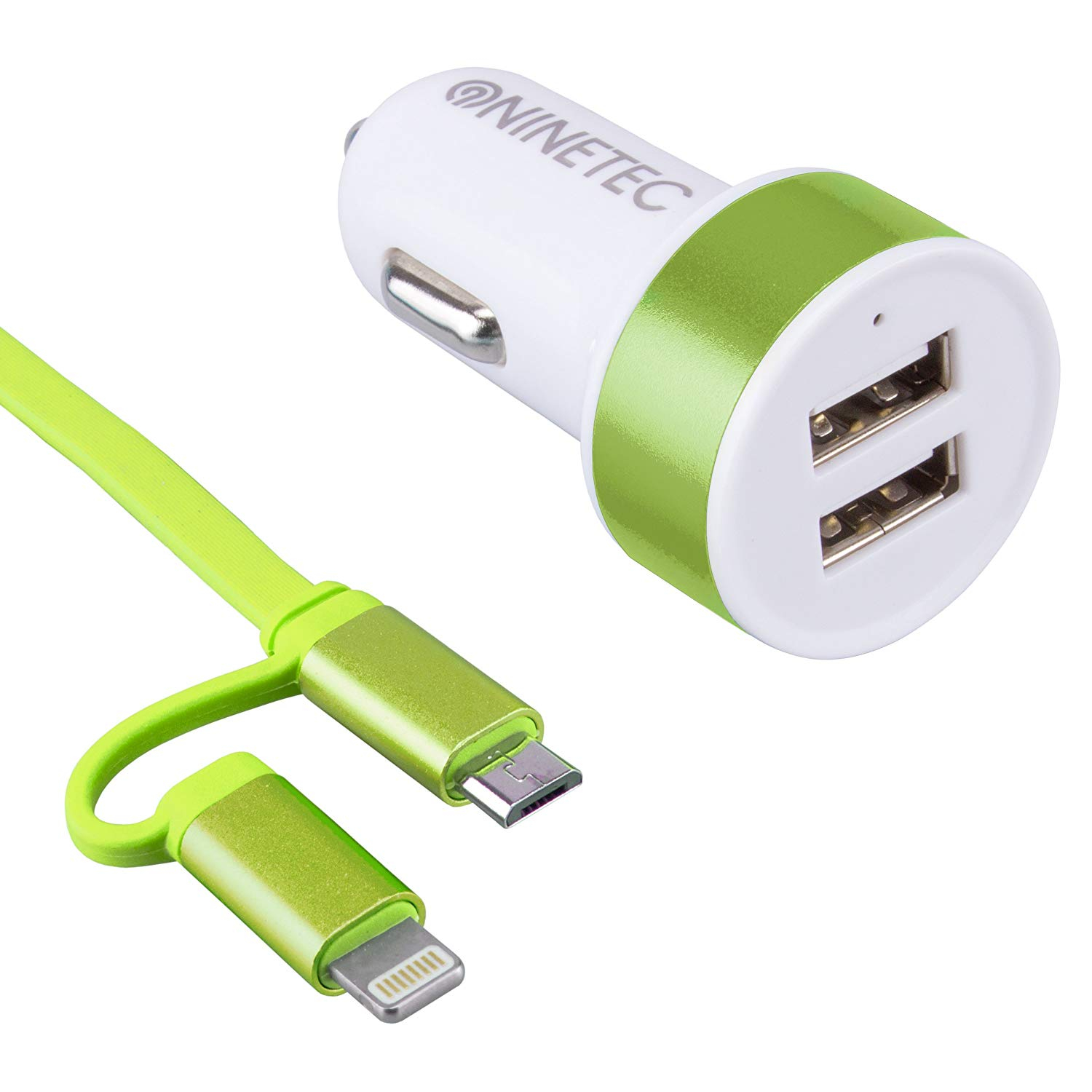 NINETEC Auto Ladegerät Zigarettenanzünder Ladekabel Lightning 