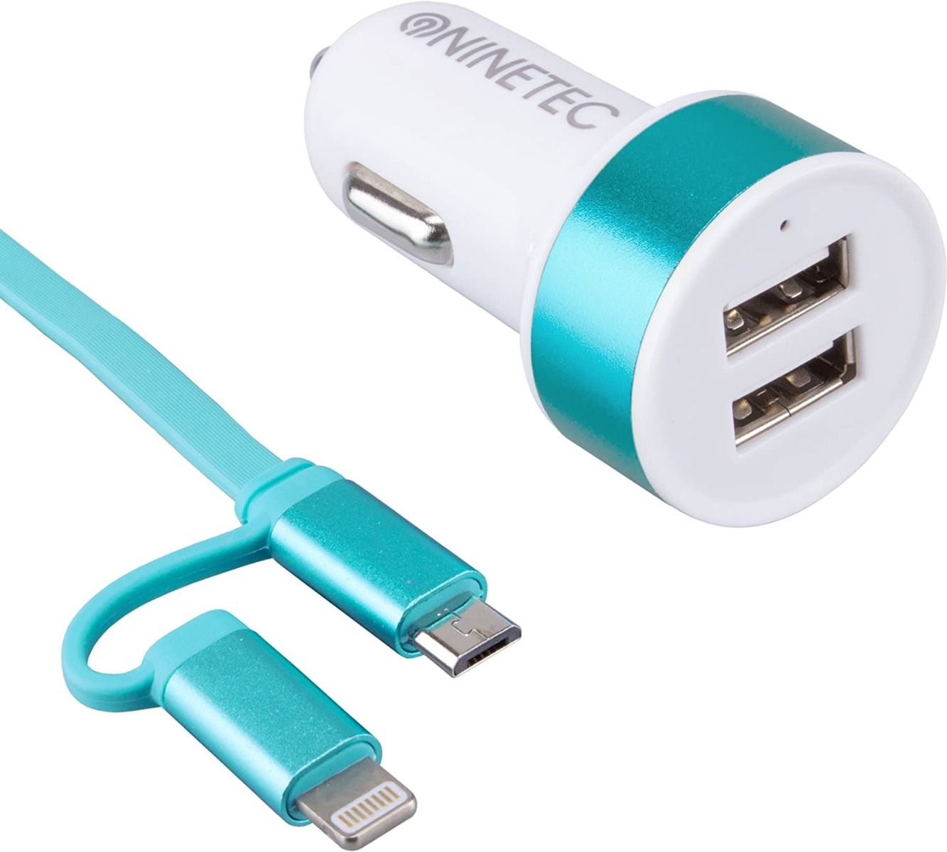 Zigarettenanzünder Kfz Auto Ladegerät USB Adapter Ladeadapter Blau 2x