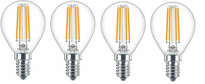 Philips E14 LED 6.5W = 60W Leuchtmittel 806Lumen Lampe Licht 4000K 4er-Pack 