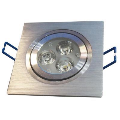 EcoLight LED Spot Einbaustrahler Einbauleuchte Strahler 3W Einbau IP44 Außen [2er-Pack]