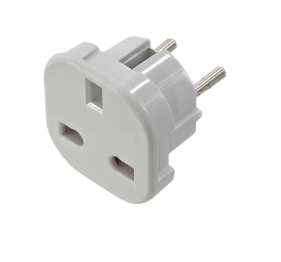 Reisestecker UK zu DE / EU Steckdosenadapter Netzadapter