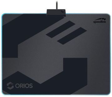 Speedlink ORIOS LED Gaming Mousepad - Gaming-Mauspad mit LED-beleuchtetem Rand - schwarz 