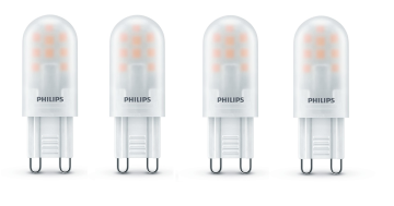 Philips LED G9 1,9w = 25W 204Lumen Stiftsockellampe Stift Sockel Lampe [4er-Pack]