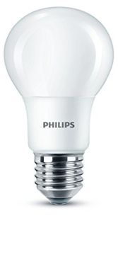 Philips LED-Leuchtmittel E27, Edison-Gewinde, matt, 8 W (60 W) – Warmweiß 8718696761267