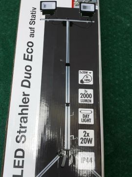 REV Ritos LED Strahler Duo Eco auf Stativ Scheinwerfer Flutlicht Leuchtmittel