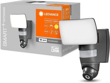 LEDVANCE LED Smart WiFi Außenleuchte mit Kamera Bewegungsmelder IP44 Google APP