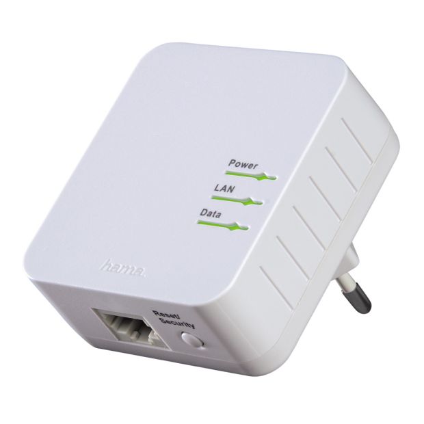 Hama 500 Mbps Mini Powerline Adapter Starter KIT [2er Pack]