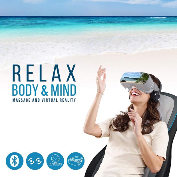 HOMEDICS B_WARE Shiatsu Massagesitzauflage Massageauflage mit Virtual Reality HOMEDICS B_WARE Shiatsu Massagesitzauflage Massageauflage mit Virtual Reality