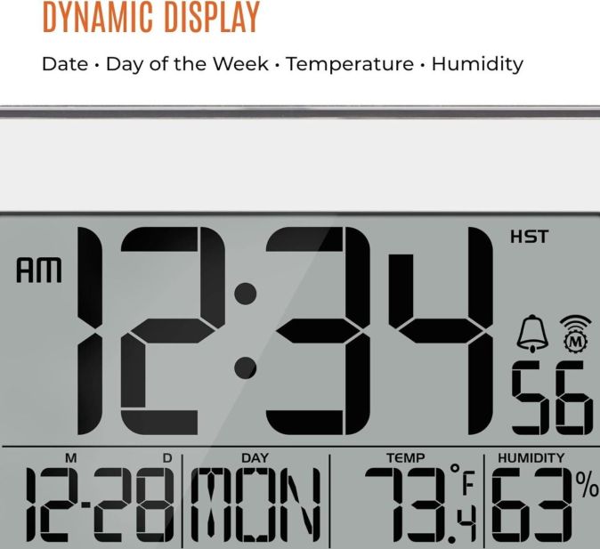 Marathon Atom-Wanduhr Kristallrahmen Hygrometer 