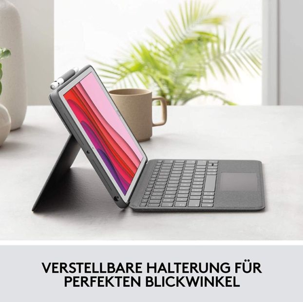 Logitech Combo Schutzhülle mit Tastatur für iPad Französisches Layout [B-WARE]