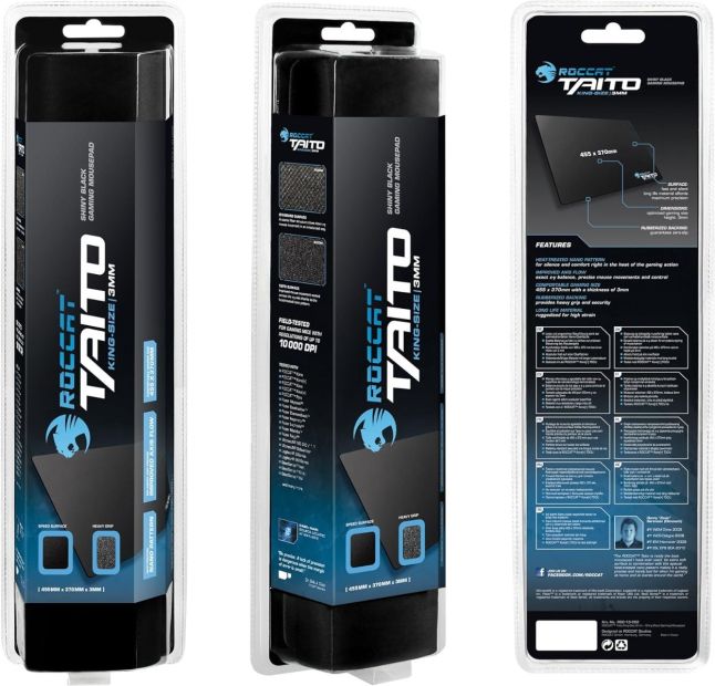 Roccat Taito Gaming Mauspad King-Size Schwarz [B-WARE]