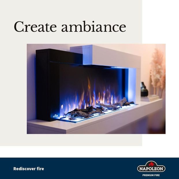 Napoleon Premium Fire Cara Elektrokamin Wandkamin 150cm Napoleon Premium Fire Cara Elektrokamin Wandkamin 150cm