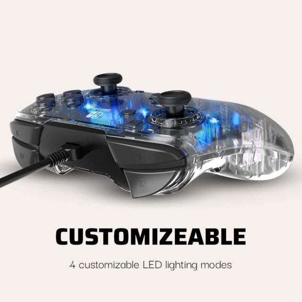 PDP Afterglow Deluxe Gamepad LED Gaming-Controller für Nintendo Switch [B-WARE]