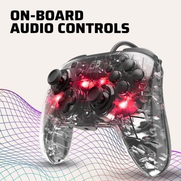PDP Afterglow Deluxe Gamepad LED Gaming-Controller für Nintendo Switch [B-WARE]