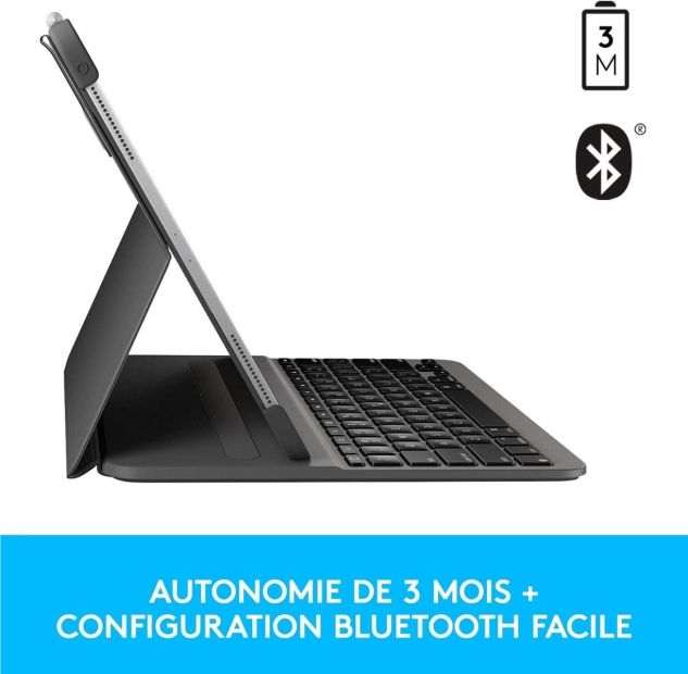 Logitech Slim Case Bluetooth Tastatur Schutzhülle FR Layout [B-WARE]