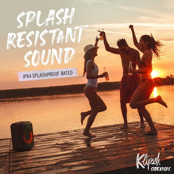 Klipsch GIG XL Partylautsprecher Bluetooth Lautsprecher Lichteffekte 8 Stunden