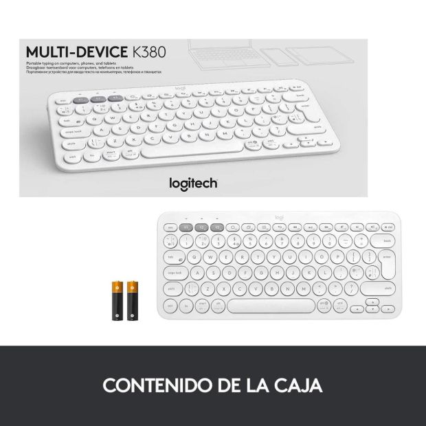 Logitech K380 Kabellose Bluetooth Tastatur Spanisches Layout [B-WARE]