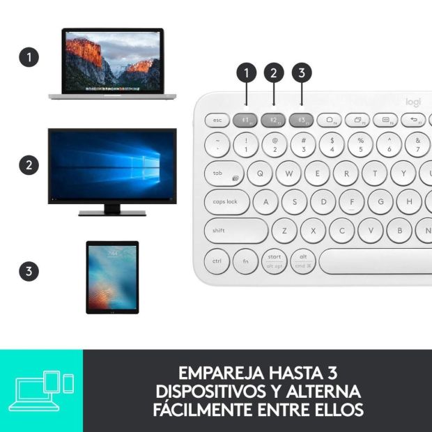 Logitech K380 Kabellose Bluetooth Tastatur Spanisches Layout [B-WARE]