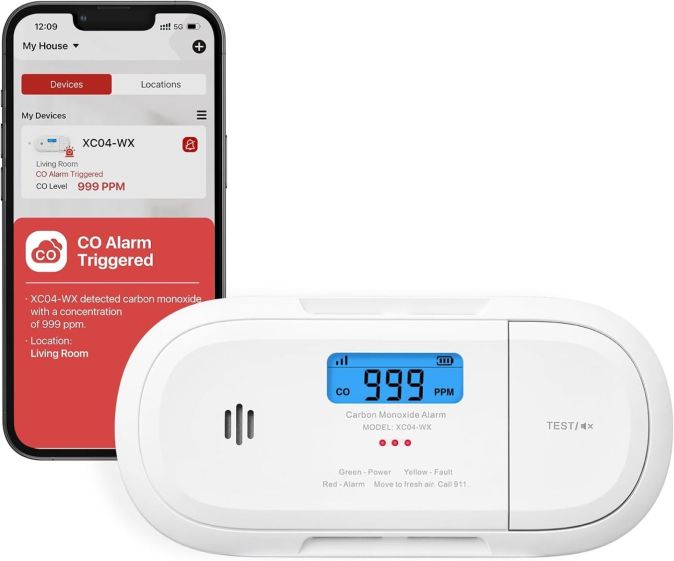 X-Sense CO Melder XC04-WX WLAN Smart-Kohlenmonoxidmelder Home Security-App