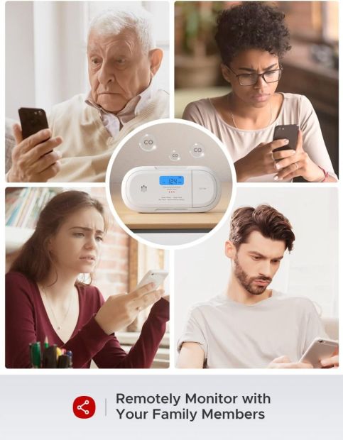 X-Sense CO Melder XC04-WX WLAN Smart-Kohlenmonoxidmelder Home Security-App