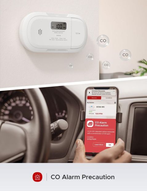 X-Sense CO Melder XC04-WX WLAN Smart-Kohlenmonoxidmelder Home Security-App