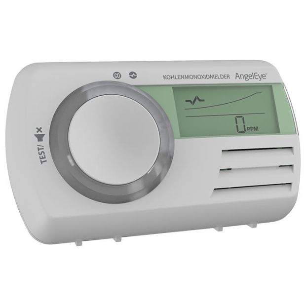 AngelEye CO Melder mit multifunktionalem LCD-Display inkl. 7 Jahre Batterie