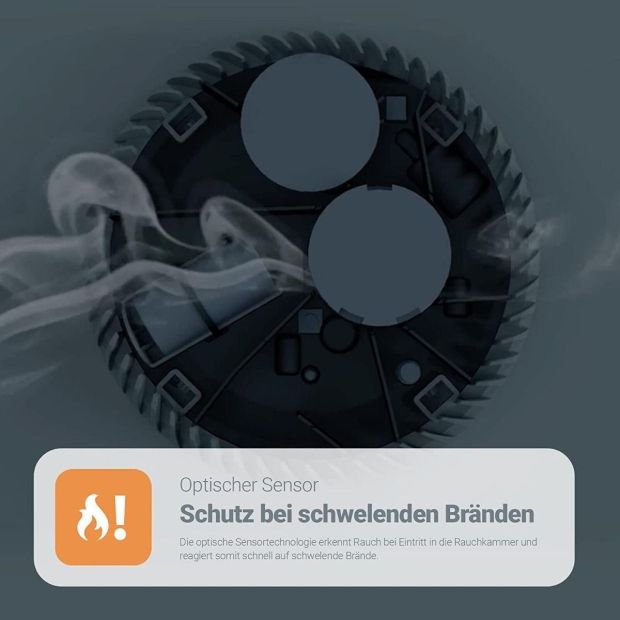 FireAngel  FA6120-INT Rauchmelder 10 Jahre Batterie Rauchwarnmelder