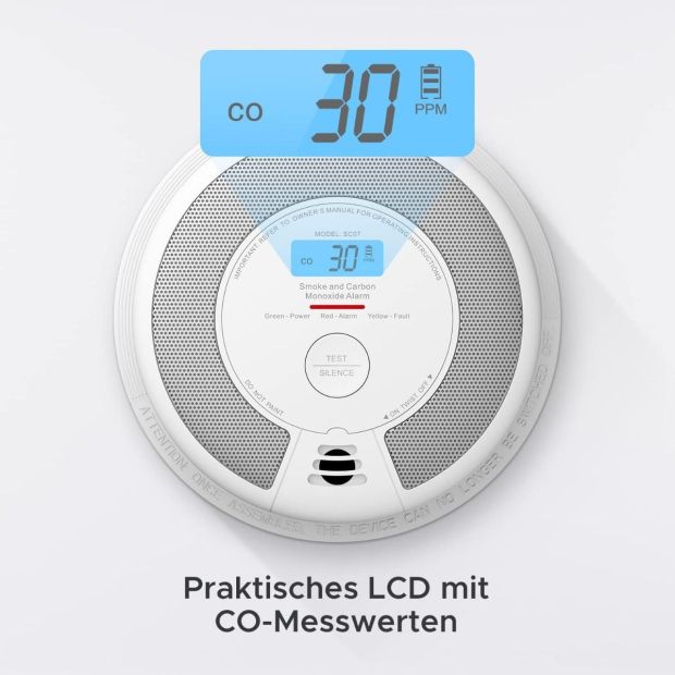 X-Sense Rauchmelder SC07 Kohlenmonoxidmelder CO Melder 10 Jahre Batterie X-Sense Rauchmelder SC07 Kohlenmonoxidmelder CO Melder 10 Jahre Batterie