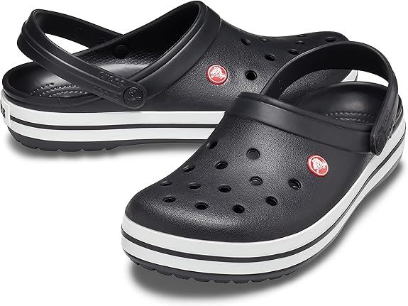Crocs Unisex Crocband Schuhe Clogs 100% Croslite Strandschuhe 42/43 Sandale Schwarz