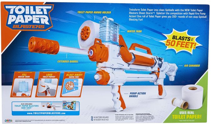 Jakks 150304 - Toilet Paper Blaster Sheet Storm ab 8 Jahre