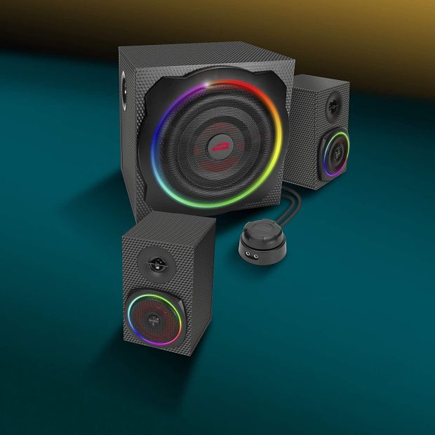 Speedlink Gravity Carbon RGB 2.1 Subwoofer System - Lautsprechersystem mit Bluetooth