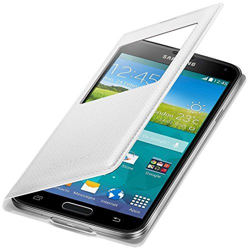 Samsung Flip Cover mit Sichtfenster in weiß für Samsung Galaxy S5 Samsung Flip Cover mit Sichtfenster in weiß für Samsung Galaxy S5