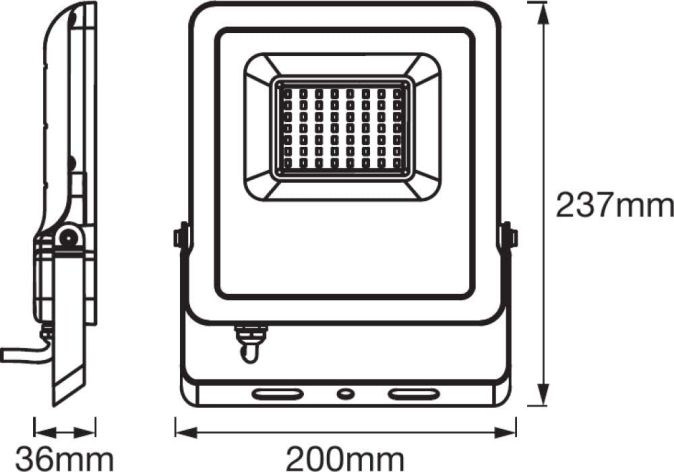 LEDVANCE Smarte LED Aussenleuchte mit WiFi 50W Flutstrahler Warmweiß 