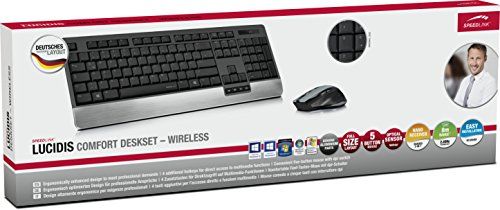 Speedlink (B-WARE) LUCIDIS Comfort Deskset Kabelloses Maus und Tastatur 