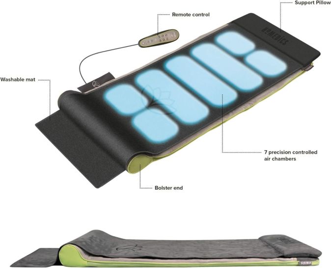 Homedics Stretch + Mat Massagematte Yogamatte Lila