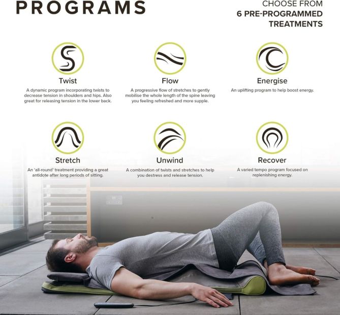 Homedics Stretch + Mat Massagematte Yogamatte Lila