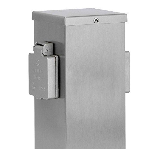 Ledino Ledar Outdoor Edelstahl 4 Fach-Steckdosensäule Gartensteckdose Ledino Ledar Outdoor Edelstahl 4 Fach-Steckdosensäule Gartensteckdose