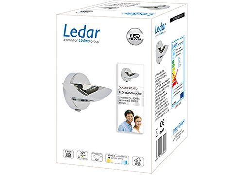 Ledar LED Ledar LED-Wandleuchte 5W LEDs 5W warmweiß Ledar LED Ledar LED-Wandleuchte 5W LEDs 5W warmweiß