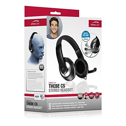 Speedlink (B-WARE) Stereo Kopfhörer mit Mikrofon - THEBE CS Stereo Headset 3,5mm für PC Speedlink (B-WARE) Stereo Kopfhörer mit Mikrofon - THEBE CS Stereo Headset 3,5mm für PC