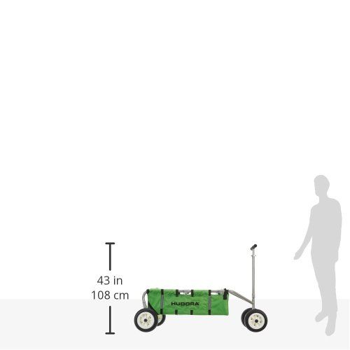 HUDORA Bollerwagen Überländer grün Handwagen faltbar