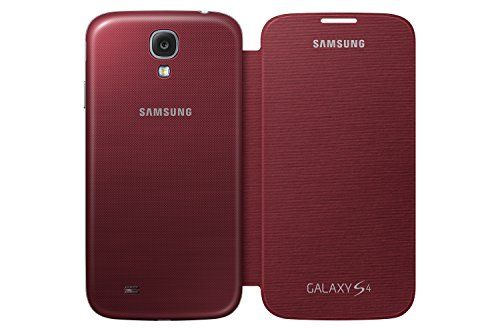 Samsung Flip Case Cover Schutzhülle für Samsung Galaxy S4 - Rot Samsung Flip Case Cover Schutzhülle für Samsung Galaxy S4 - Rot