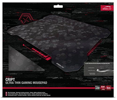 Speedlink (B-WARE) Ultraflaches Gamer Mauspad - Cript Ultra Thin Gaming Mousepad 