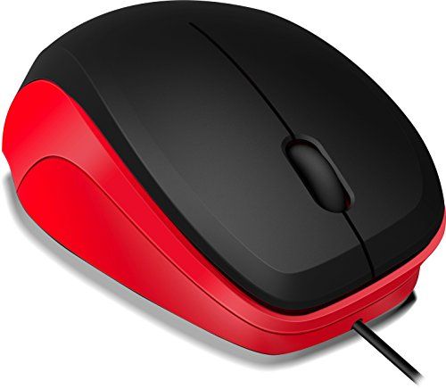 Speedlink (B-WARE) Robuste 3-Tasten-Maus - LEDGY Mouse USB schwarz-rot